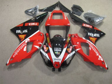 Best 2009-2011 Red Black White Santander Yamaha YZF R1 Motorcycle Fairing Kit UK