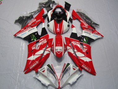 Best 2008-2016 Red White Rocol Yamaha YZF R6 Motorcycle Fairings Kits UK
